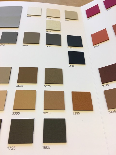 leather wallcovering selection