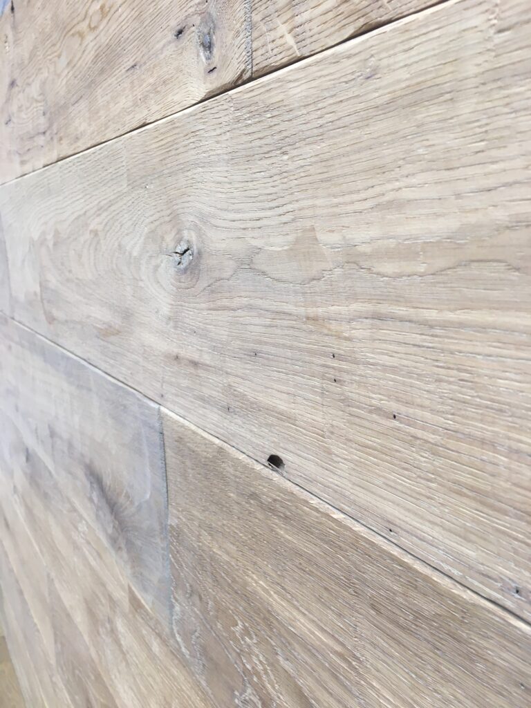 reclaimed oak wall covering