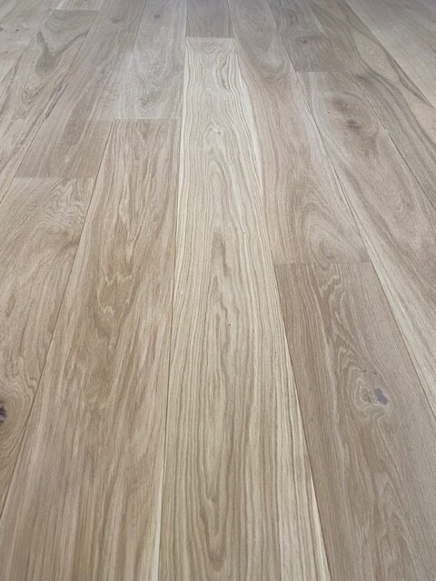 polished oak floor