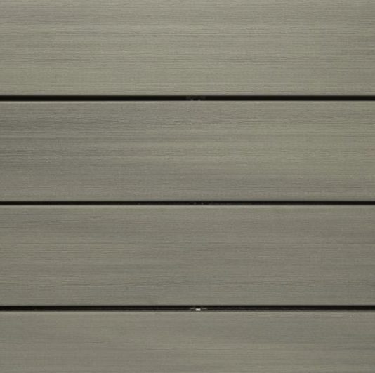 Silvadec mono-extruded brushed Atmosphere decking board cayenne grey