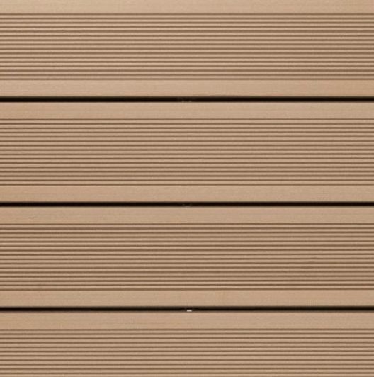 Silvadec mono-extruded grooved Elegance decking board colorado brown