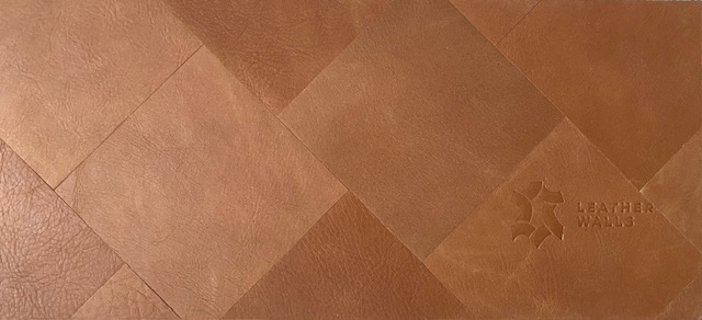 leather walls diamond brown