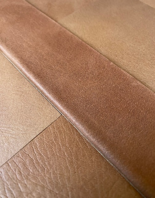 leather walls edge finish detail
