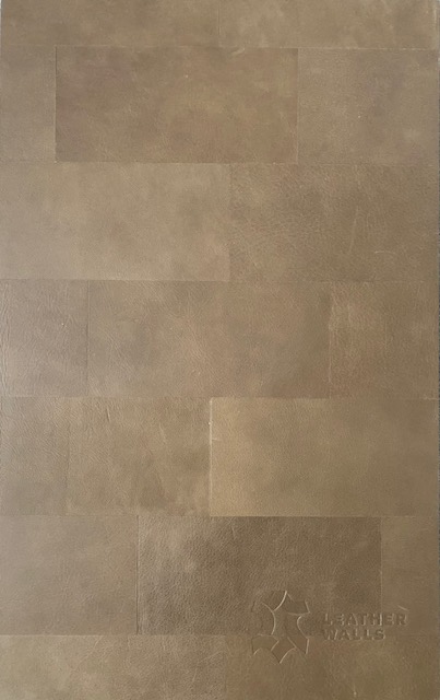leather walls rectangle taupe